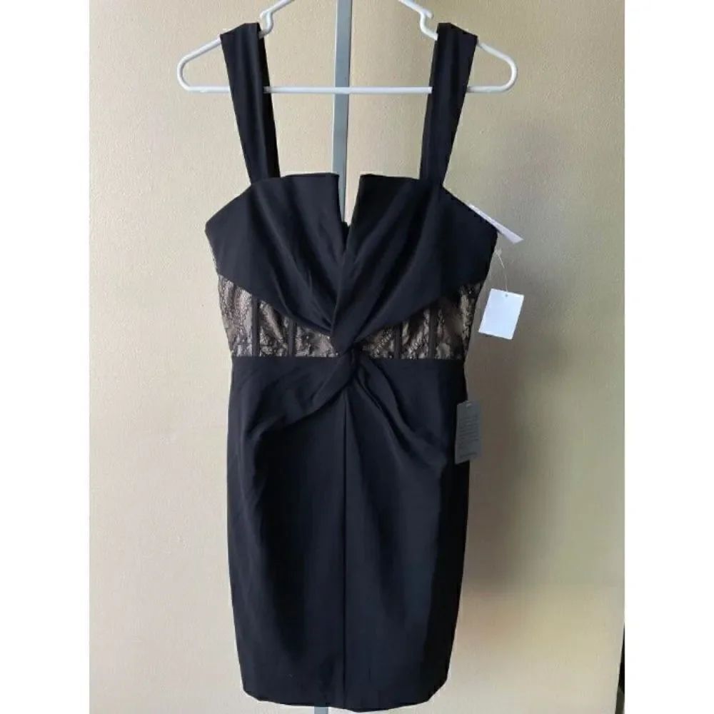Harlyn Front Twist Structured Laced Corset A-Line Dress Size Medium